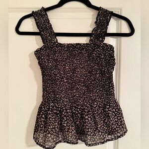 Japan Junior Small Stretchy Tank Top Leopard Print